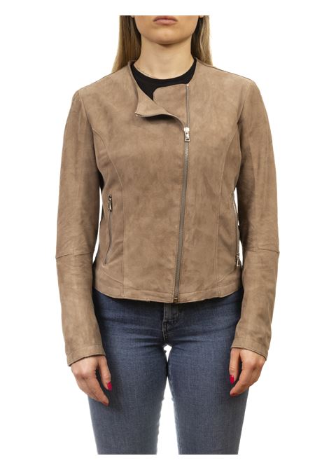 giubbino camoscio tortora PK BY PASKAL | 101CAM-TORTORA